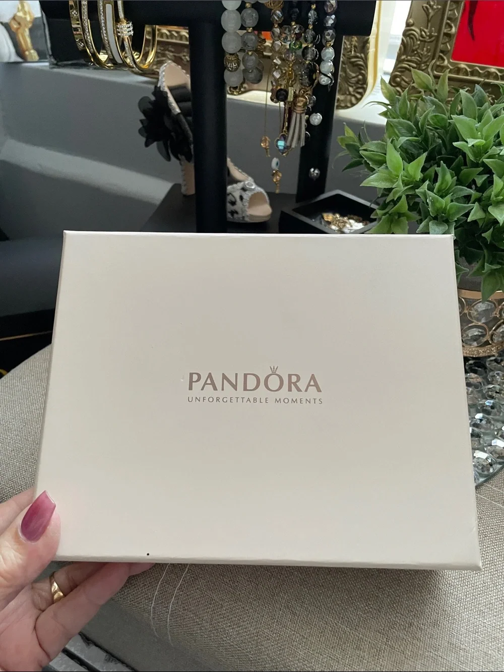✨Pandora Limited Edition Jewelry Case in Light Beige, Gift Boxed✨NEW
